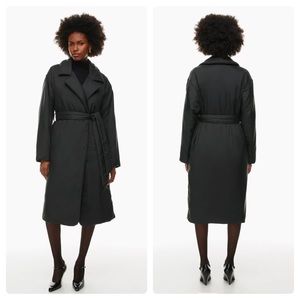Aritzia Babaton Fairbanks Long Puffer Wrap Coat Black XXS